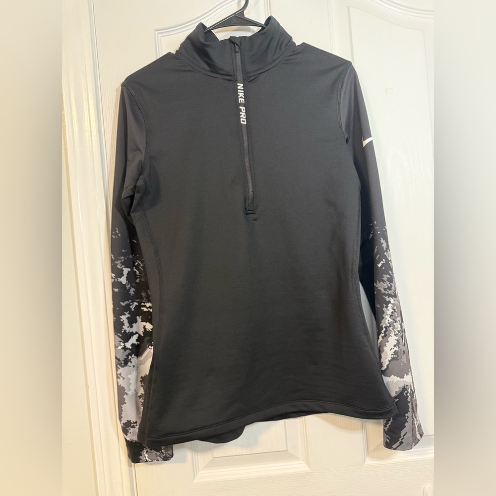 Nike Pro Hyperwarm Quarter Zip Large Training Lon… - image 1